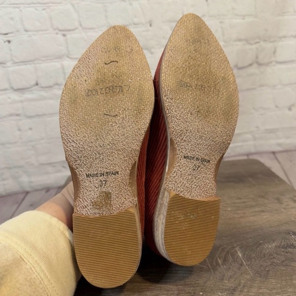 Free People Royal Rust Corduroy Slip-On Flats - Picture 9 of 9